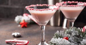 Homemade Peppermint Schnapps Martini Drink