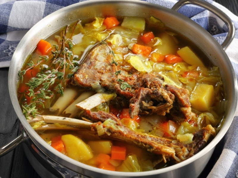 Kjötsúpa Lamb Soup in a Casserole