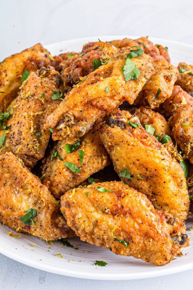 Easy Lemon Pepper Chicken Wings Recipe - Insanely Good