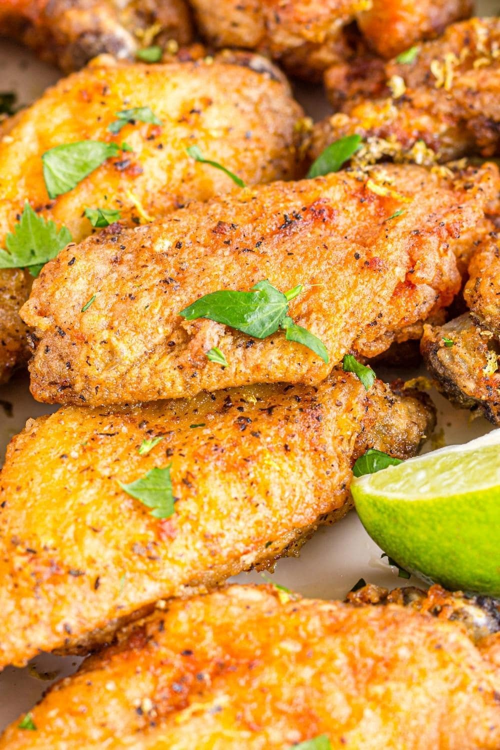 Lemon Pepper Chicken Wings with Herbs and Spices 