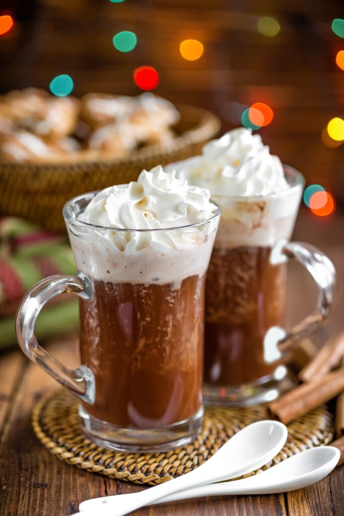 Maca Hot Chocolate with Whipped Cream