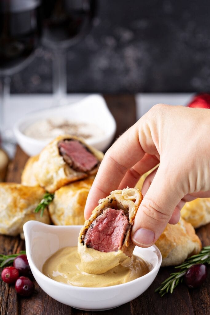 Mini Beef Wellington with Dipping Sauce