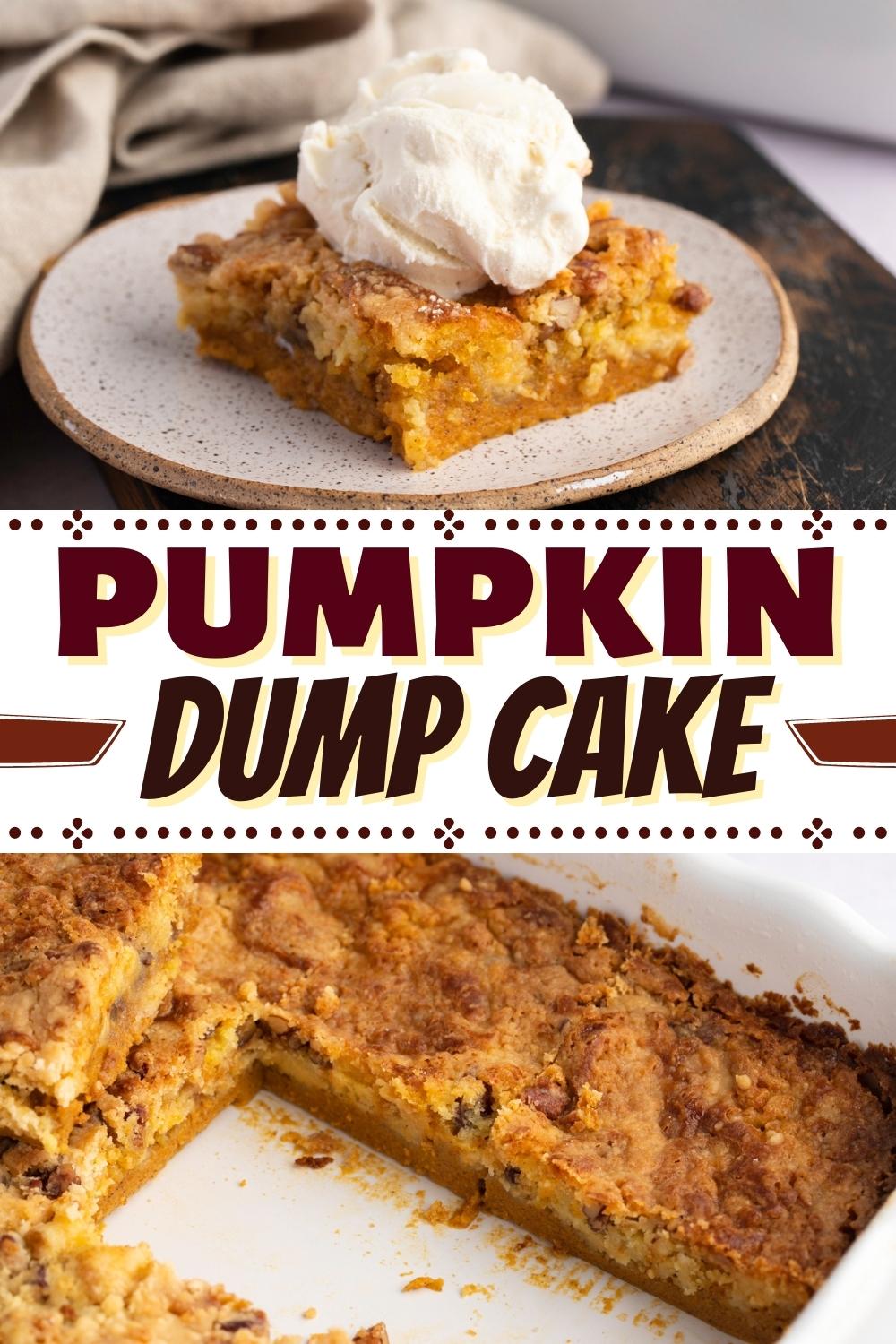 Pumpkin Dump Cake Easy Recipe Insanely Good 