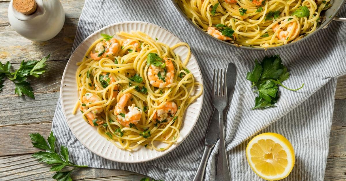 Shrimp Scampi with Pasta, Herbs and Lemon