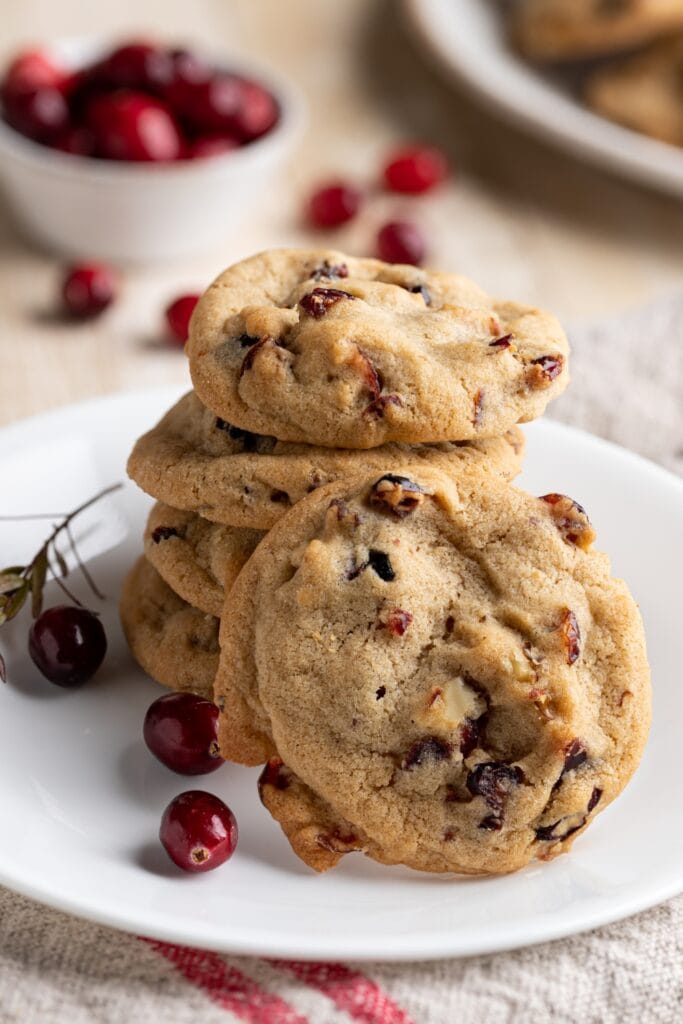 Sweet Homemade Cranberry Cookies with Walnuts