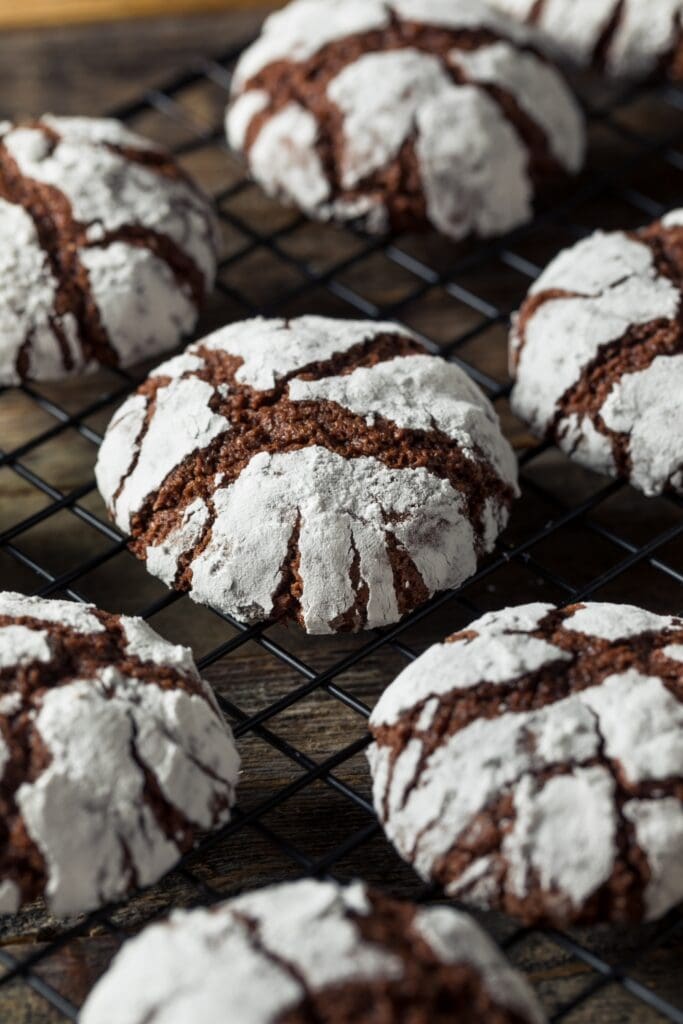 Chocolate Crinkle Cookies  Best Recipe  - 50