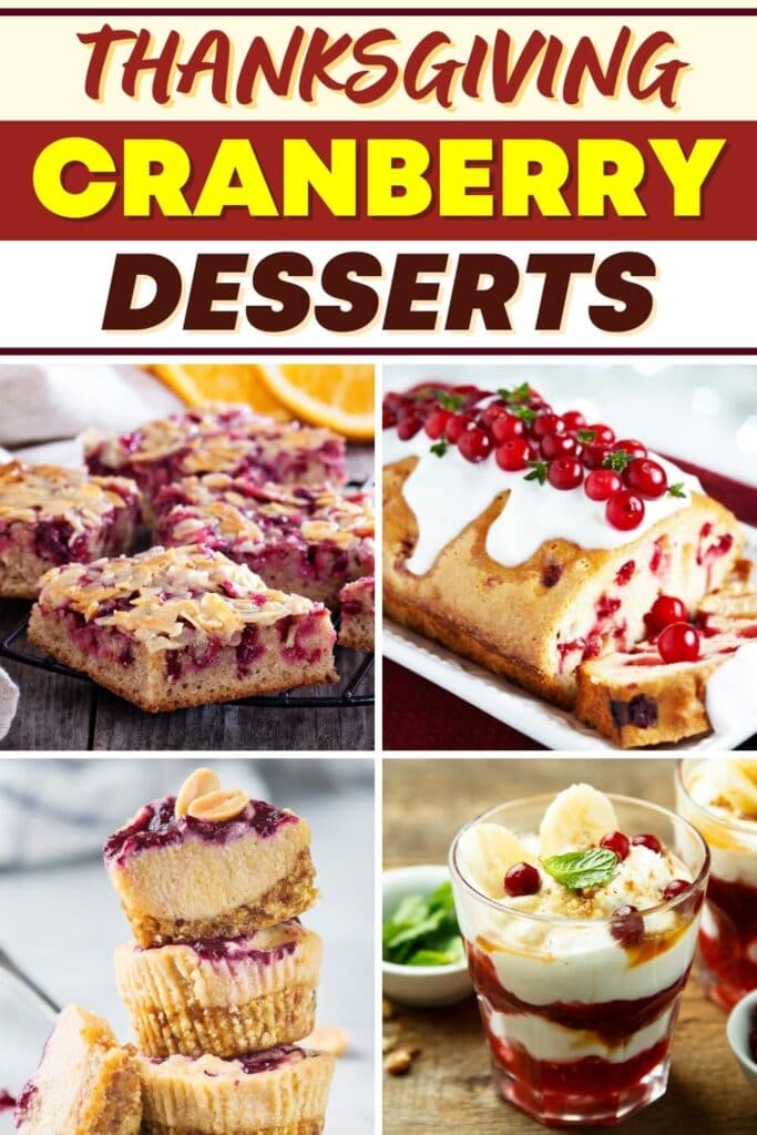 Thanksgiving Cranberry Desserts