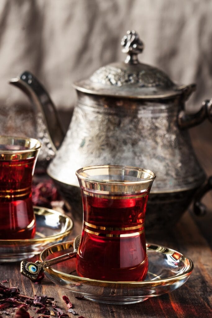 Turkish Style Red Hibiscus Tea