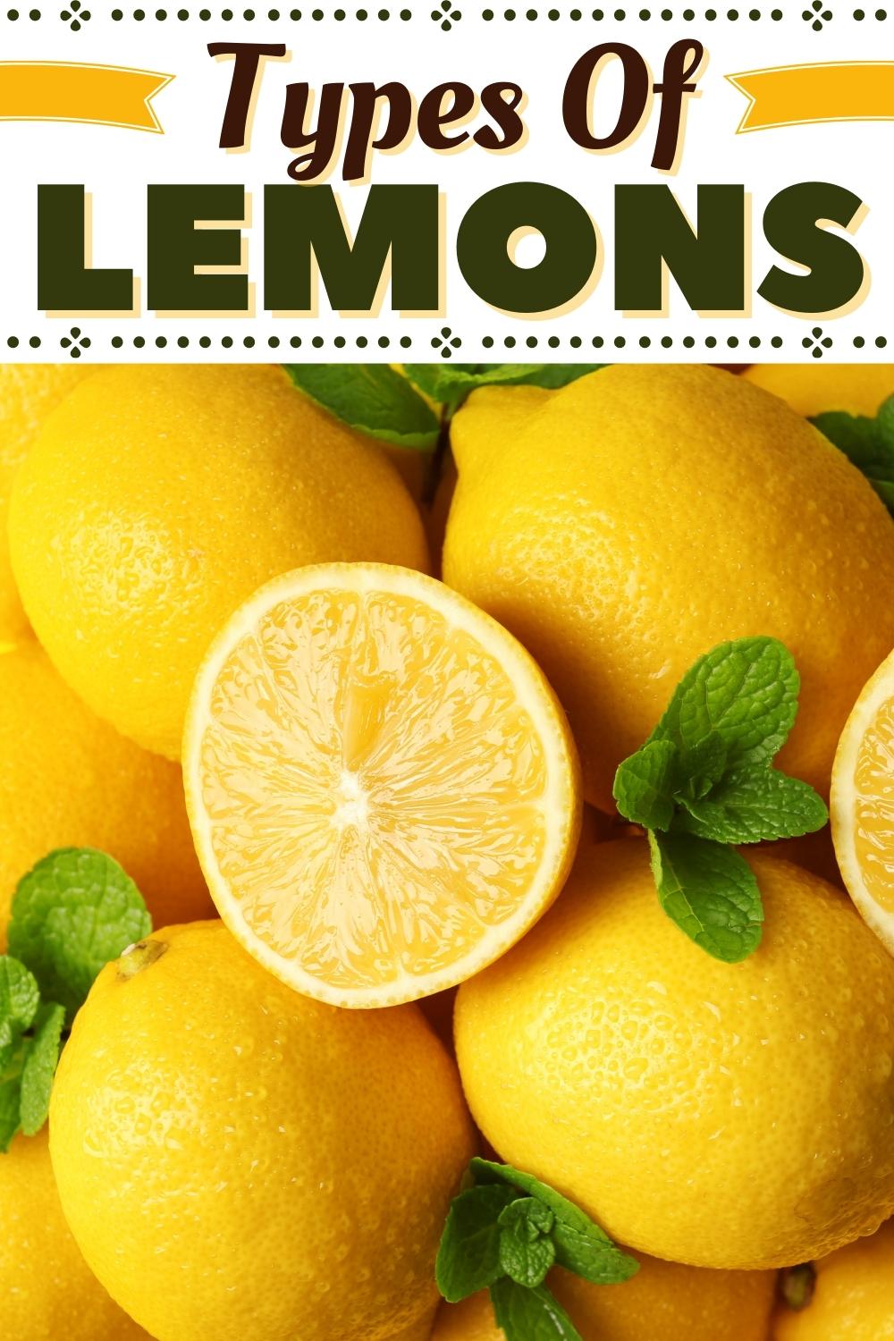 30 Different Types of Lemons to Try Insanely Good
