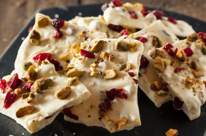 Easy White Chocolate Bark + Topping Ideas