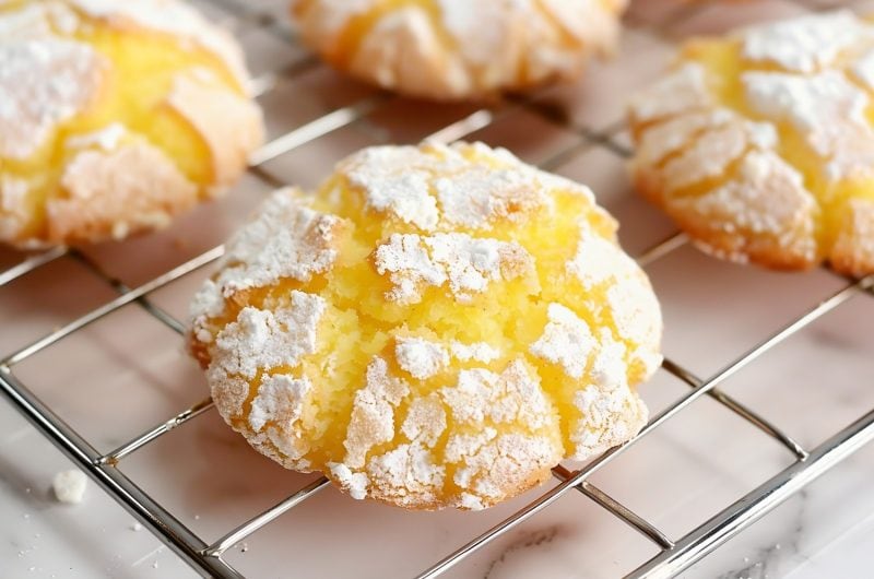 Lemon Crinkle Cookies (Easy Recipe)