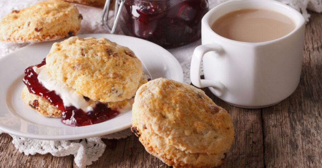 Buttermilk Scones with Coffee or Tea