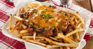 Chili Cheese Fries with Green Onions