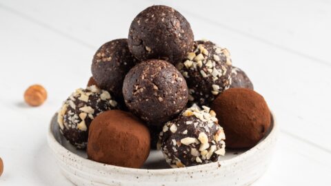 Homemade Assorted Rum Balls with Nuts