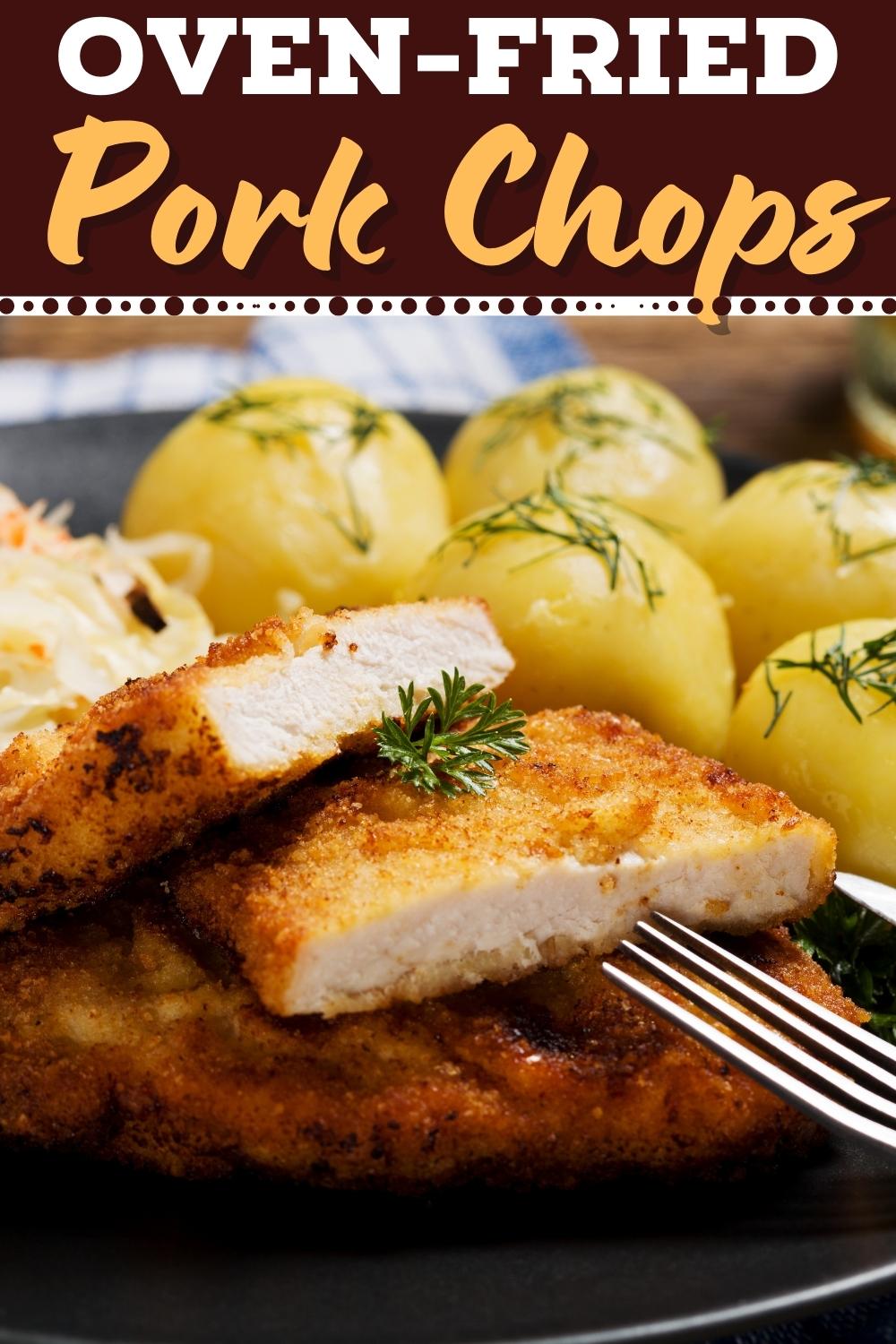 Oven-Fried Pork Chops (Easy Recipe) - Insanely Good