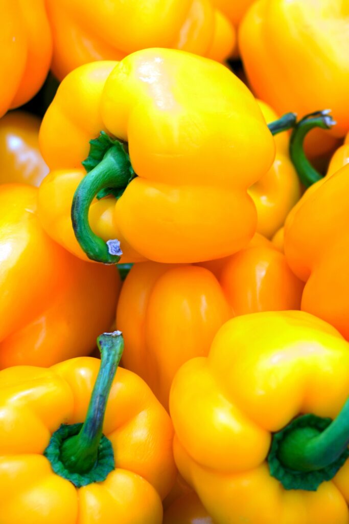 Raw Organic Yellow Peppers