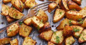 Roasted Potatoes with Herbs in a Sheet Pan