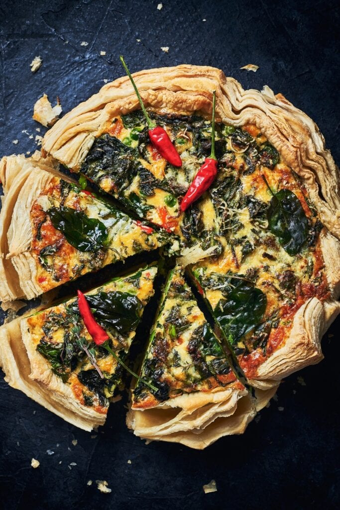 Savory Quiche Pie with Vegetables