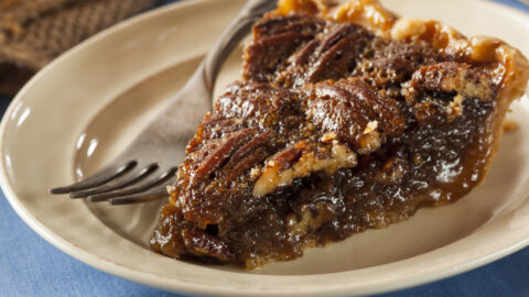 Slice of Pecan Pie on a plate