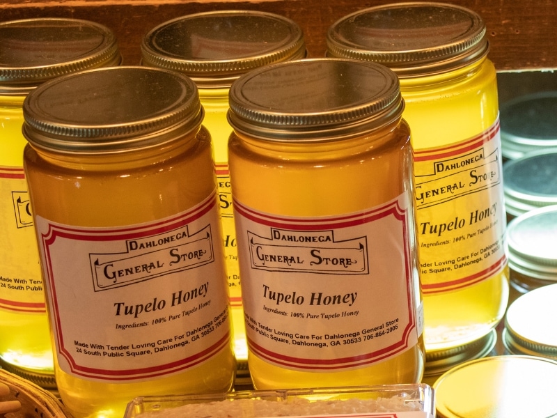 Tupelo Honey in a Glass Container