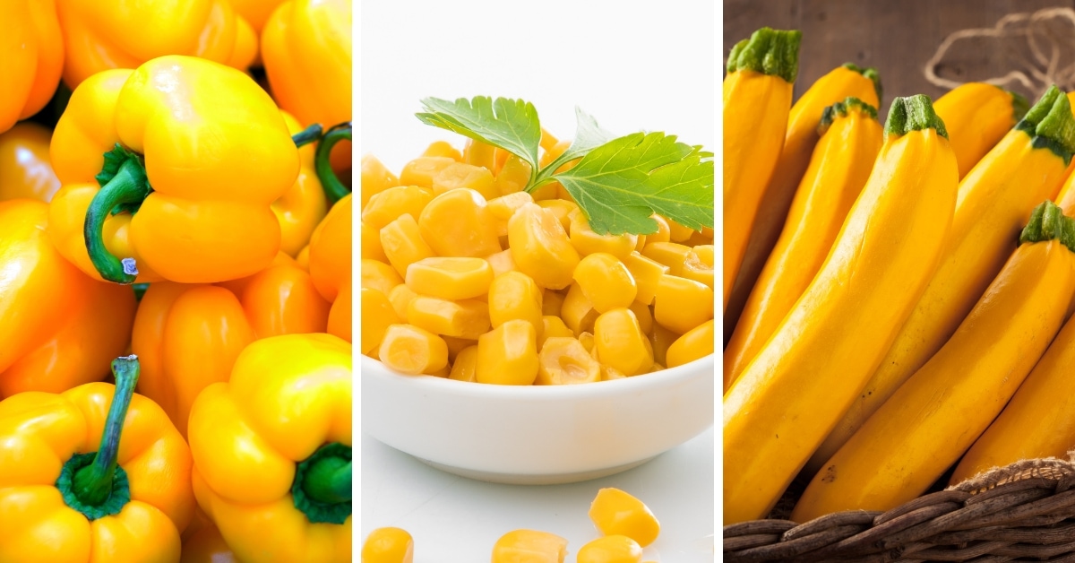 Yellow Vegetables: Corn, Pepper and Zucchini