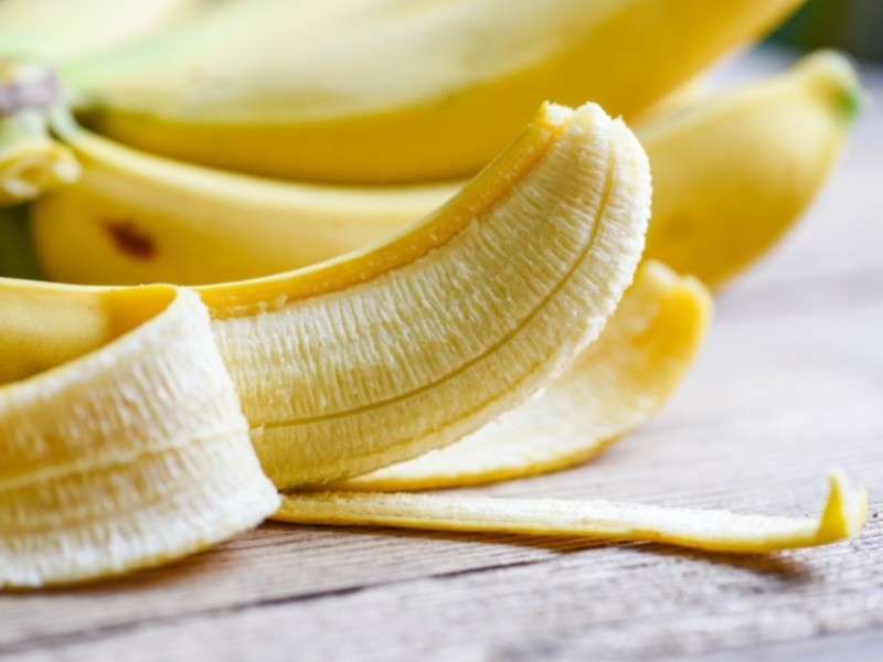 Peeled Ripe Bananas