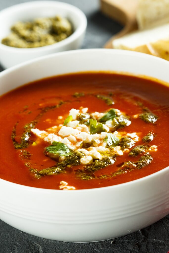 Bowl of Warm Tomato Soup