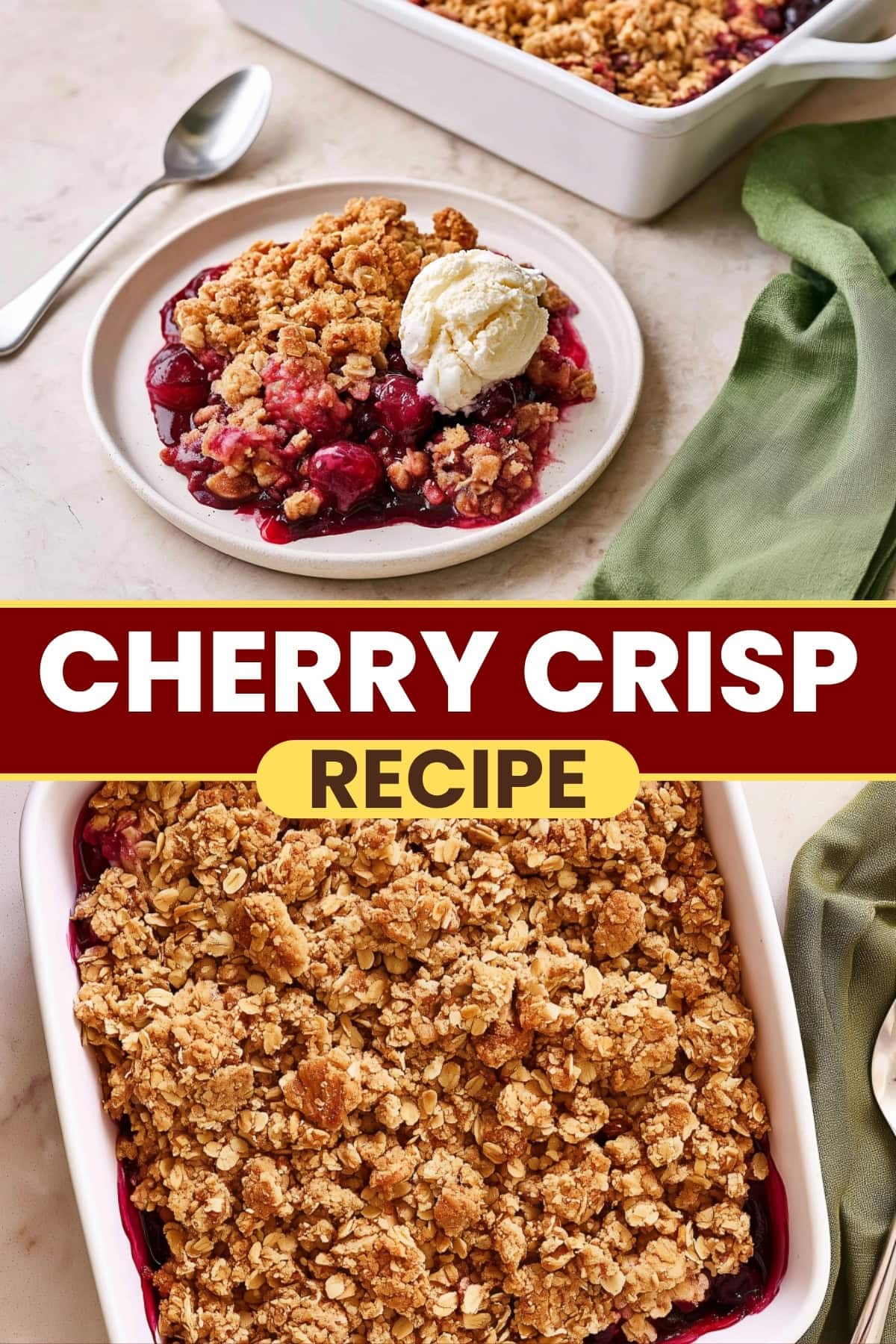 Cherry Crisp Recipe Pin