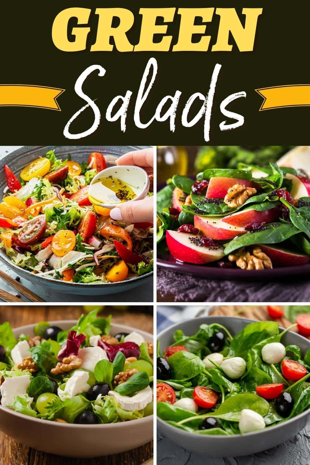 20 Best Green Salad Recipes For Lunch Or Dinner Insanely Good