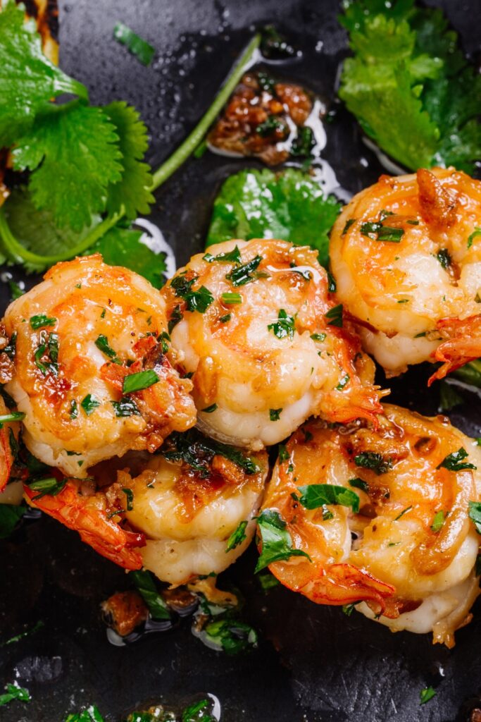Grilled Shrimp Skewers with Cilantro