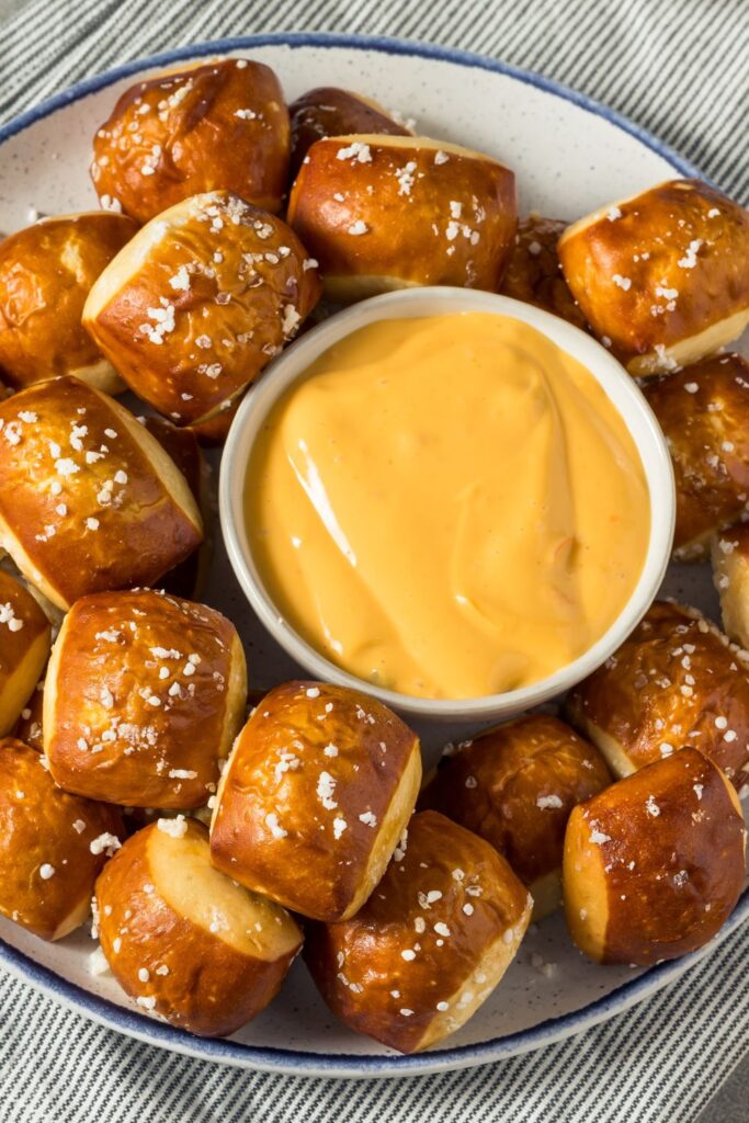 Homemade Small Pretzels with Beer Cheese Dip