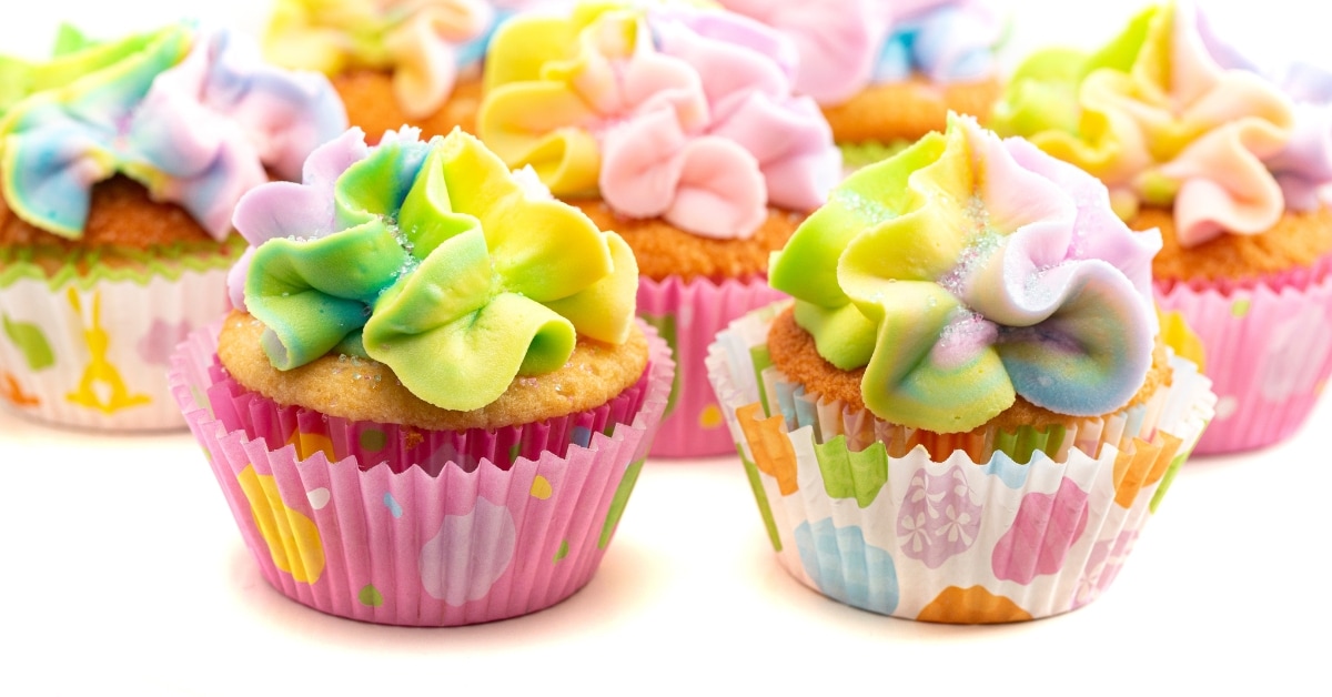 Homemade Sweet Pastel Cupcakes
