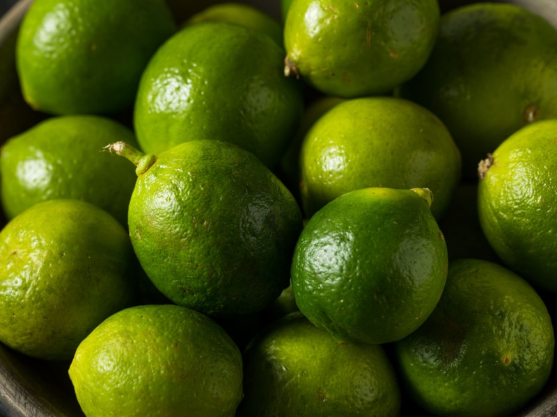 Fresh Key Limes in a Bowl
