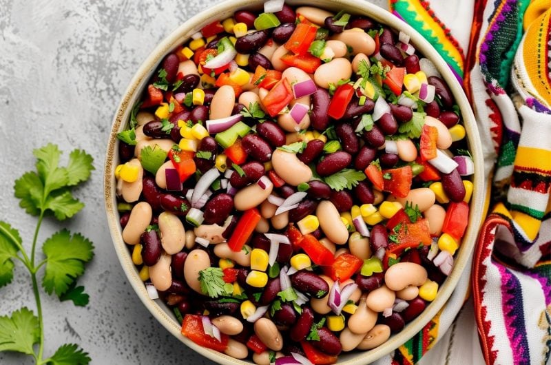 Mexican Bean Salad (Easy Recipe)