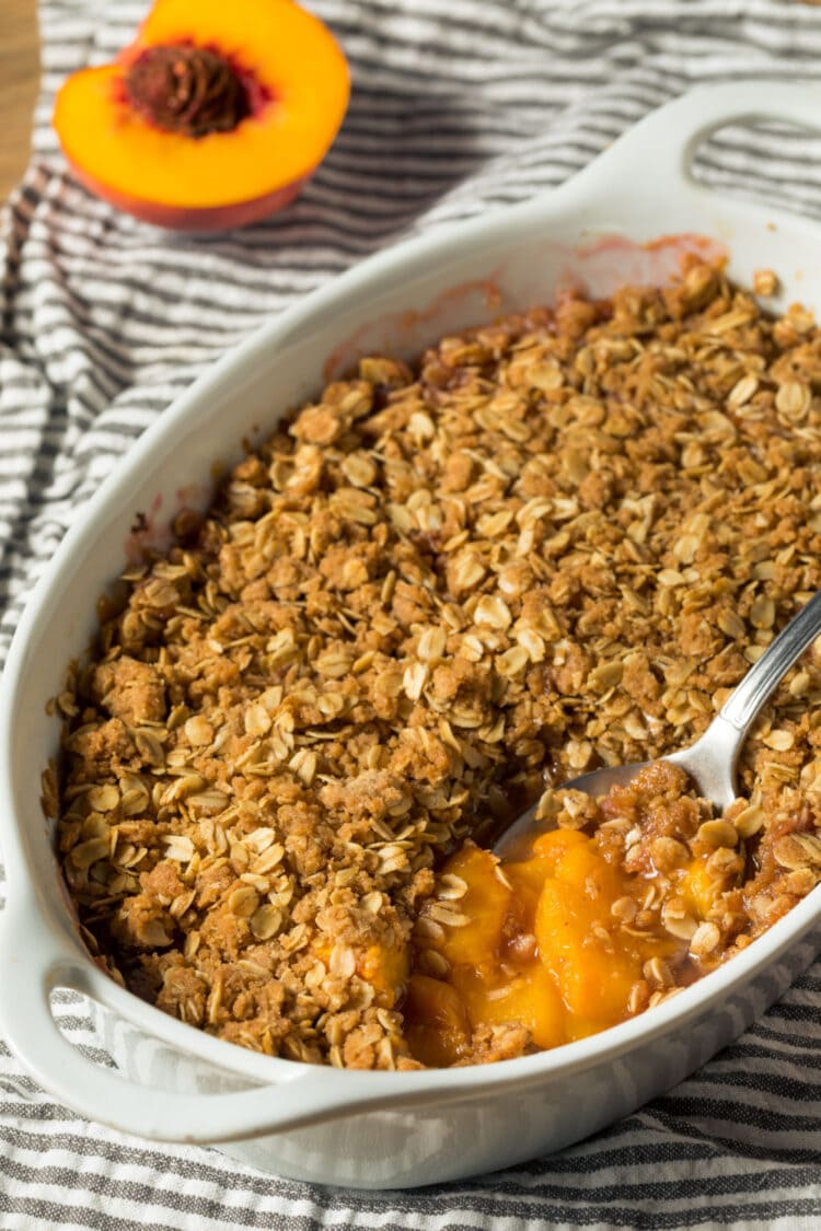 Easy Peach Crisp Recipe - Insanely Good