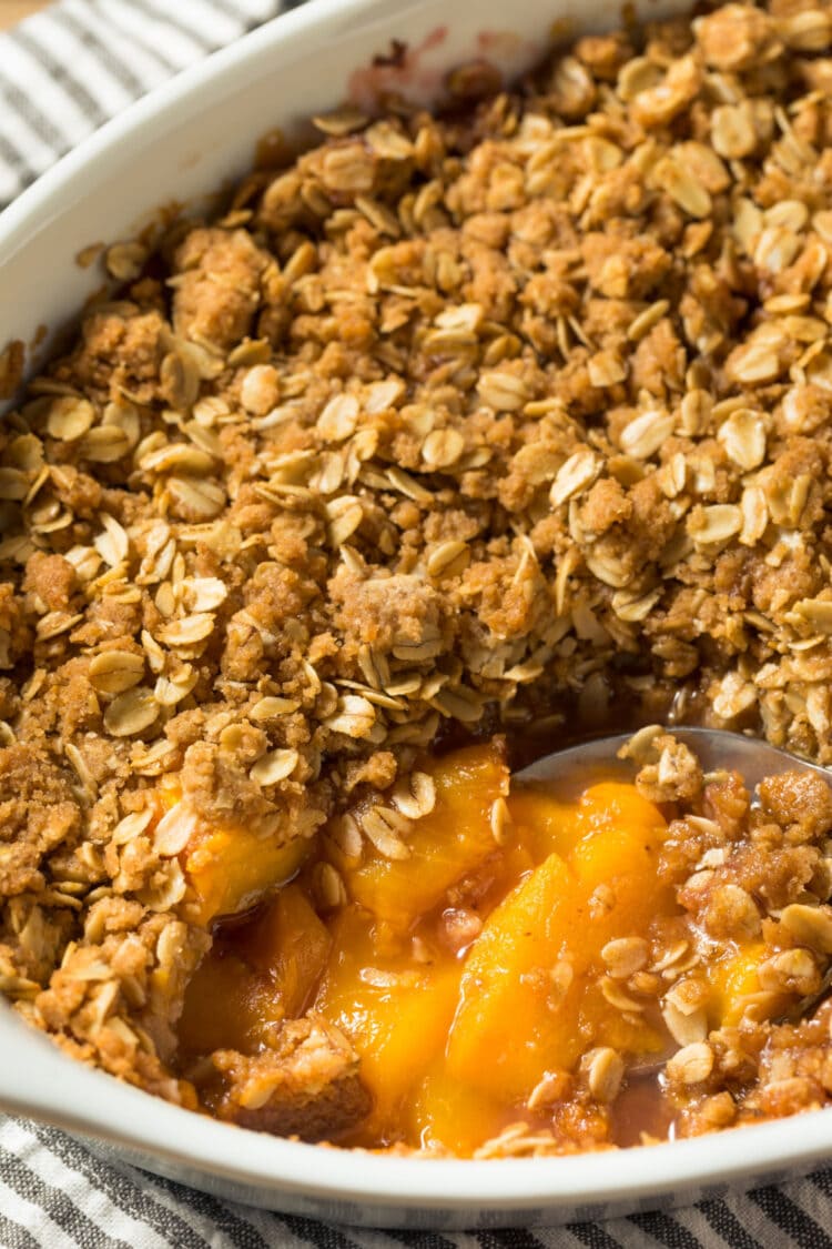 Easy Peach Crisp Recipe - Insanely Good