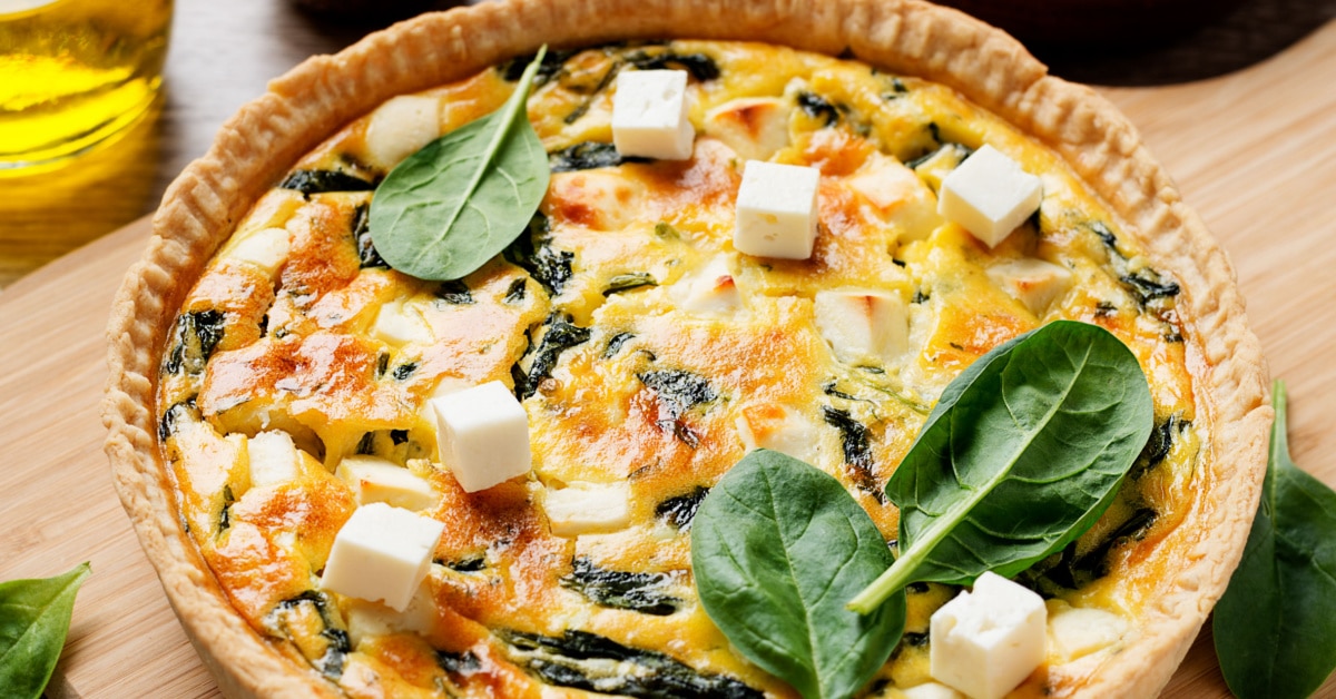 Classic Spinach Quiche Recipe Insanely Good