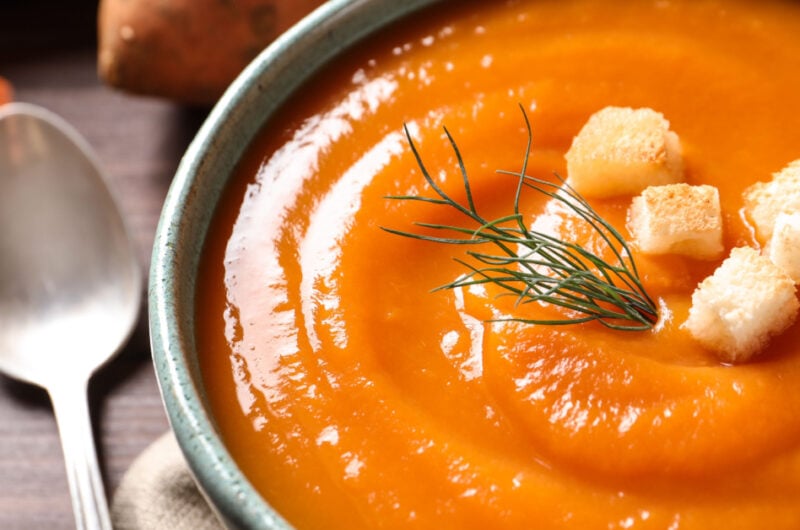 Sweet Potato Soup (Healthy Recipe)