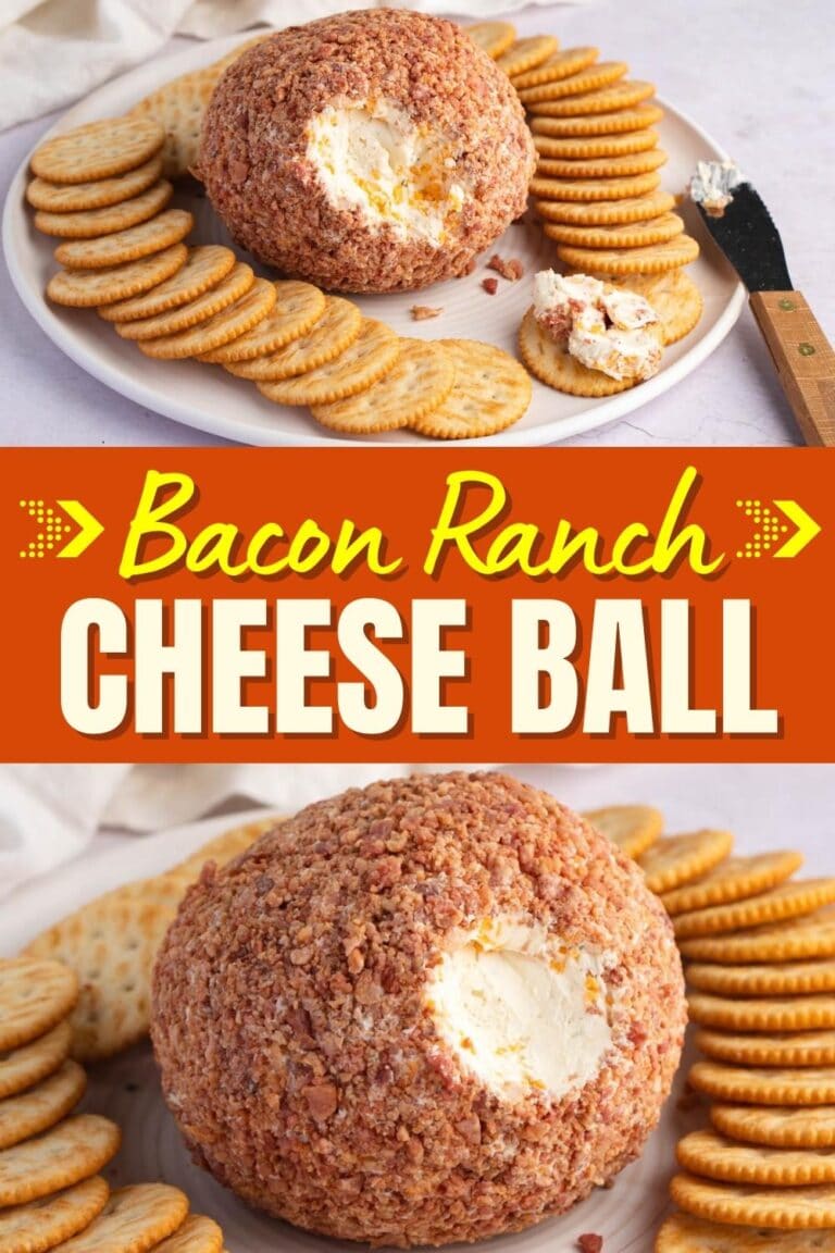The Ultimate Bacon Ranch Cheese Ball Recipe Insanely Good