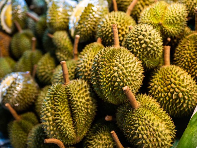 Durian Fruits Displayed for Sale