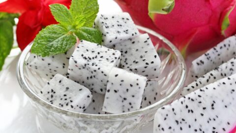 Fresh Dragon Fruit Slices