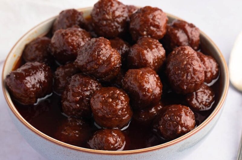 Easy Grape Jelly Meatballs Recipe