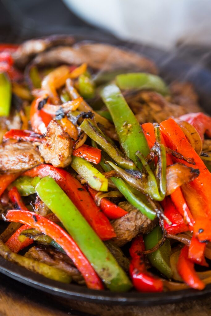 Homemade Grilled Fajitas with Peppers
