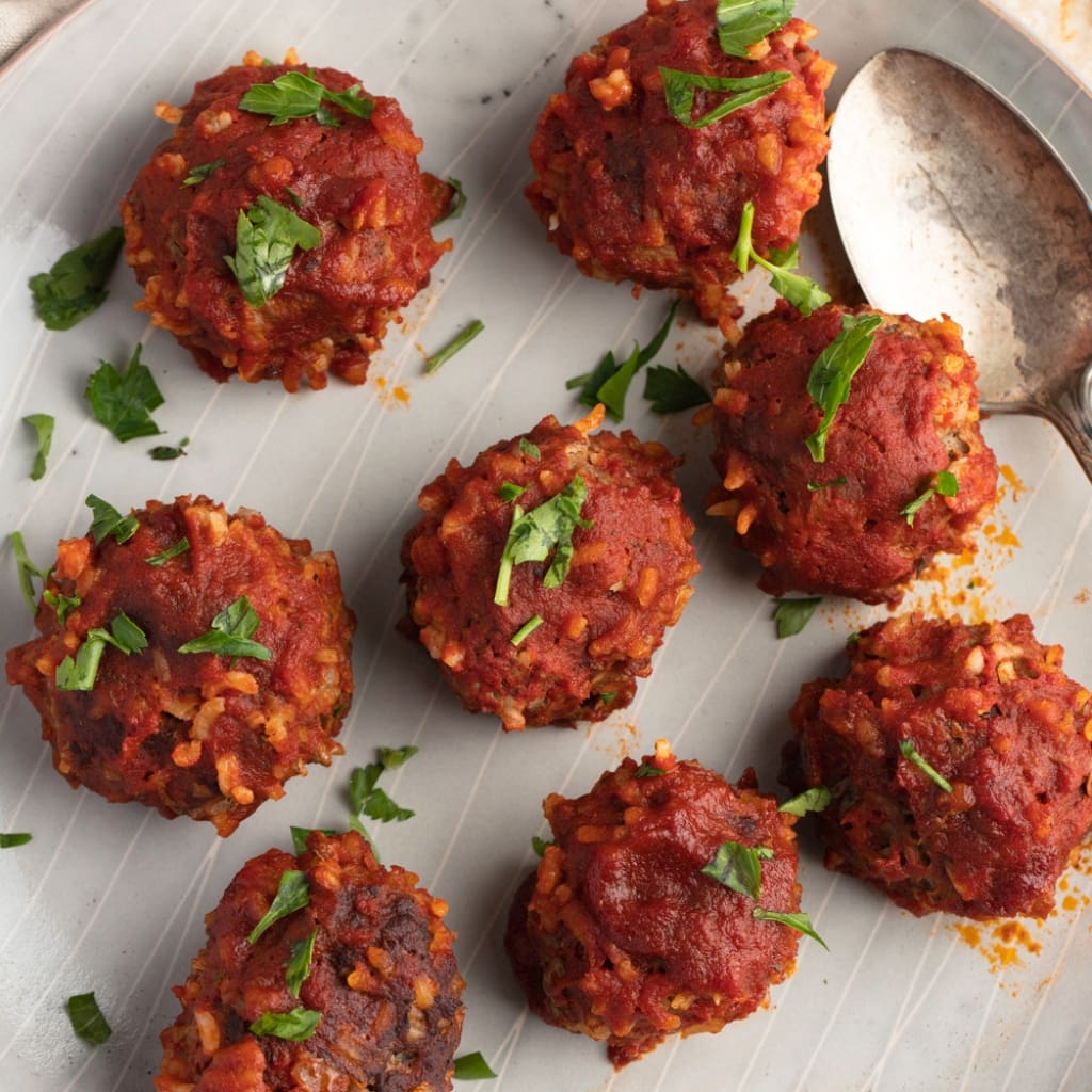 Homemade Meatballs with Herbs