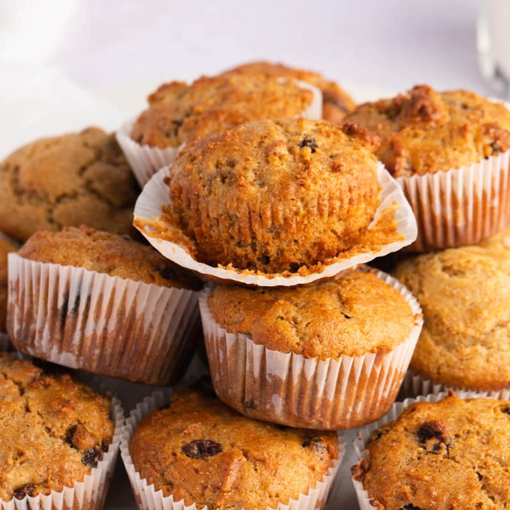 Stack of All-Bran Muffins