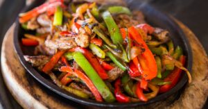 Homemade Grilled Steak Fajitas with Peppers