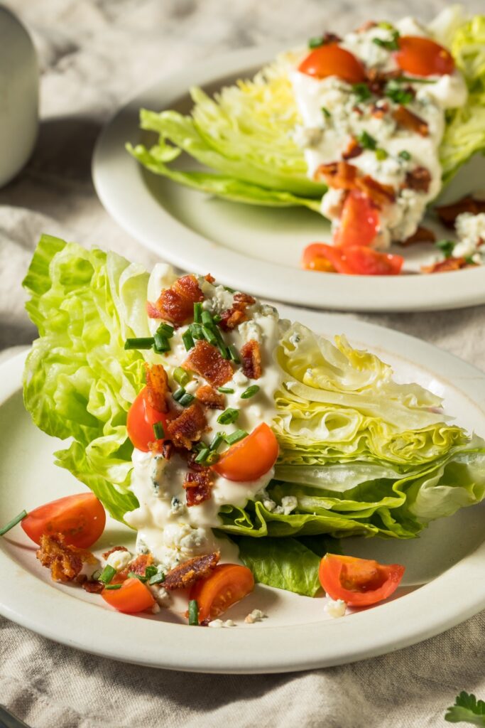 Iceberg Wedge Salad with Tomatoes and Blue Cheese