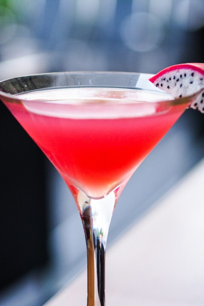 Pink Dragon Fruit Cocktail