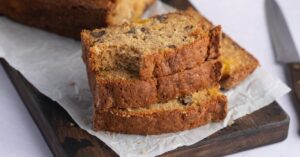Soft, Moist and Fluffy Mango Bread with Nuts and Coconut