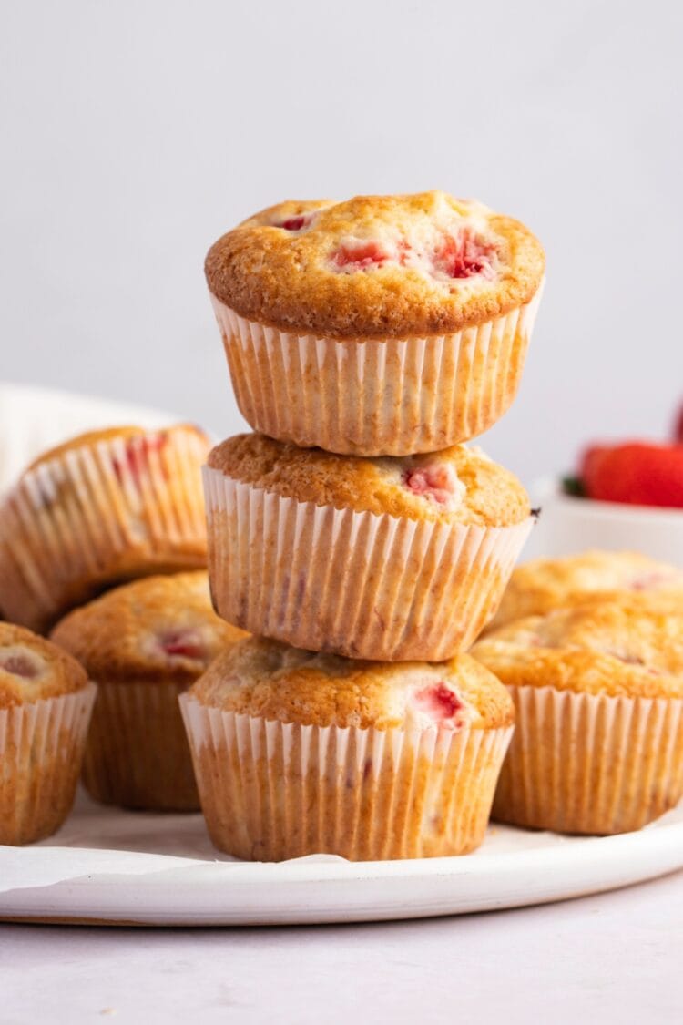 Strawberry Banana Muffins Easy Recipe Insanely Good 1799